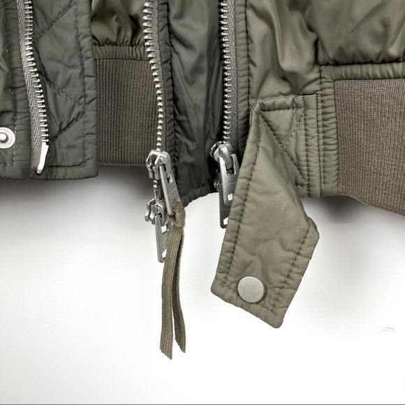 ALLSAINTS Mens NWOT Braddock Bomber Jacket Olive M - Picture 6 of 16